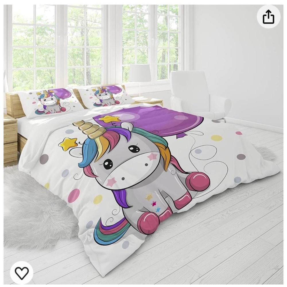 Unicorn comforter set